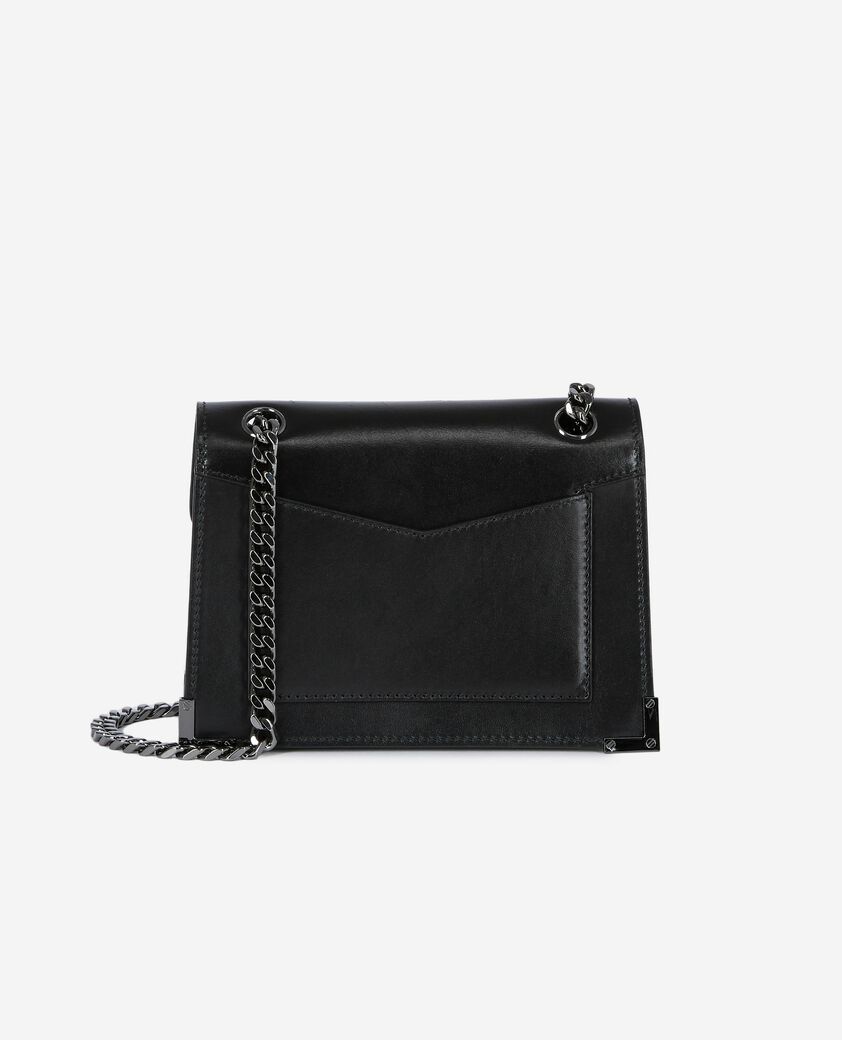 The Kooples WOMEN BLACK emily small bag in smooth black leather