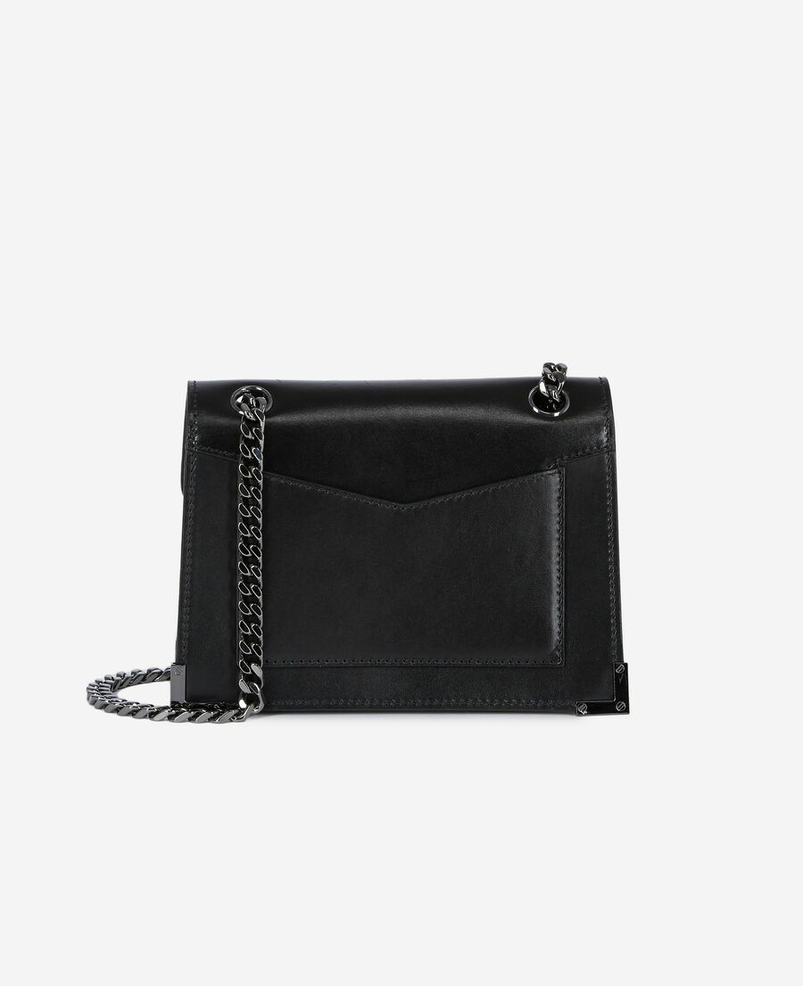 The Kooples FEMME BLACK sac emily small en cuir lisse noir