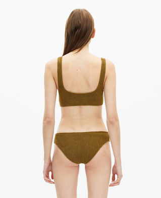 The Kooples WOMEN KAKI the kooples x luz khaki bra swimsuit top