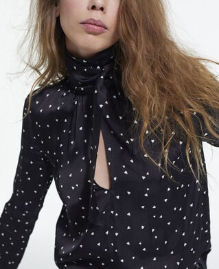 The Kooples WOMEN BLACK printed top