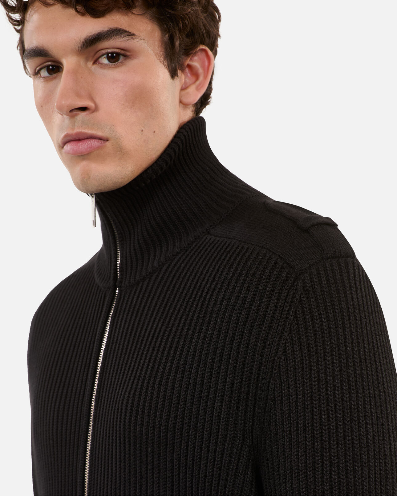 The Kooples MEN BLACK black cotton cardigan