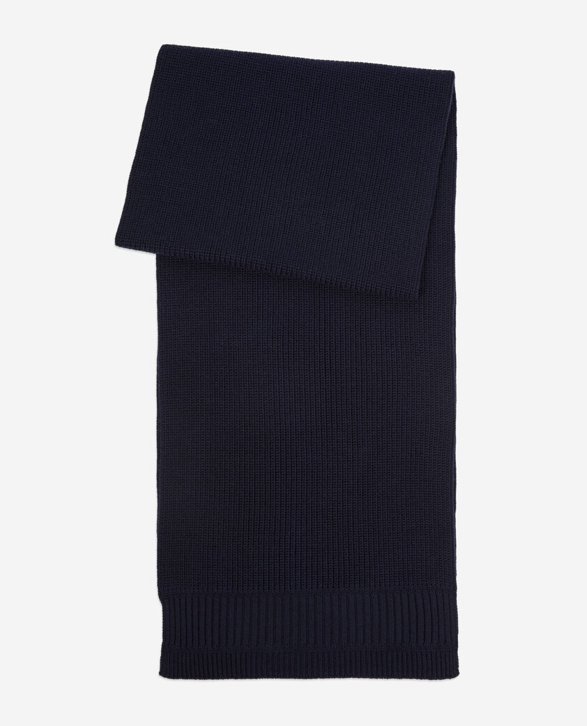 The Kooples MIXED DARK BLUE blue wool scarf