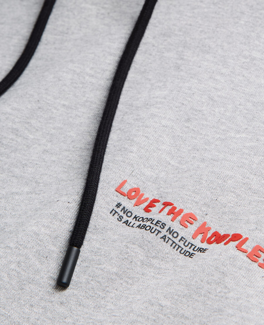 sweatshirt i love kooples gris