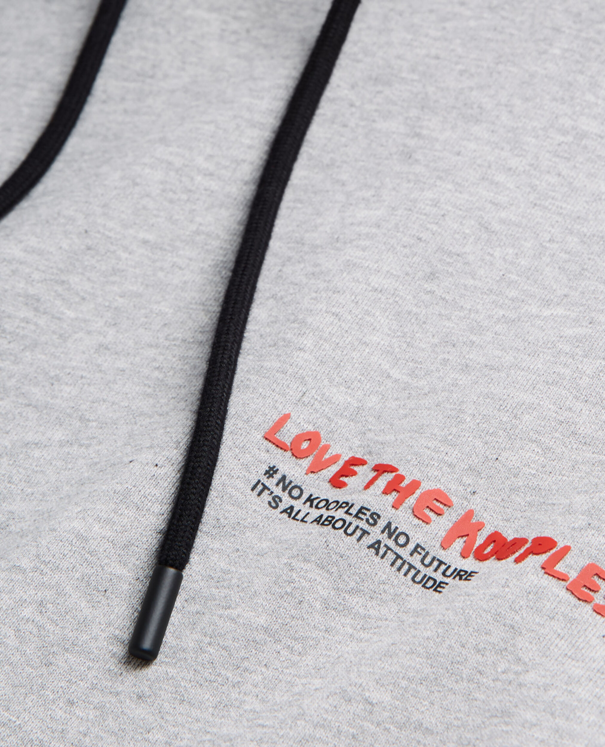 Sweatshirt I Love Kooples gris, GREY MELANGE, hi-res image number null