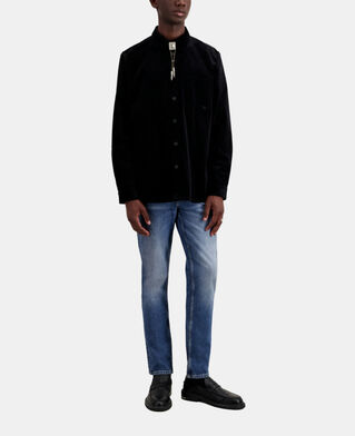 The Kooples H BLACK black corduroy shirt