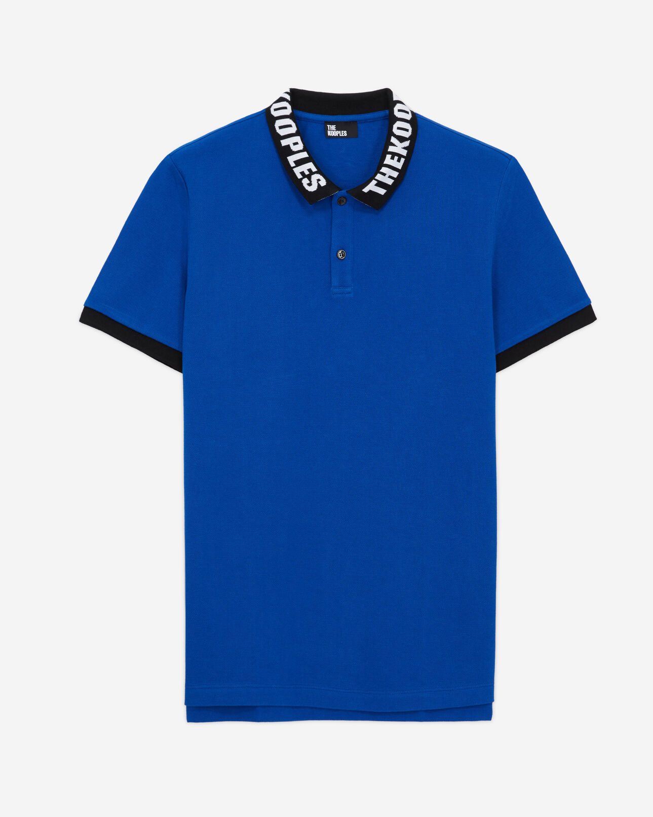 The Kooples HERREN BLUE ELECTRIC blaues poloshirt