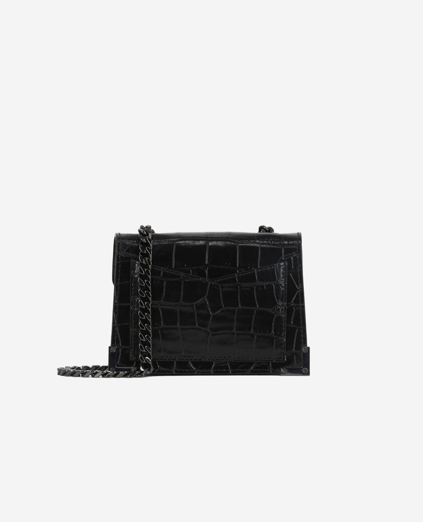 The Kooples WOMEN BLACK nano emily bag in black leather
