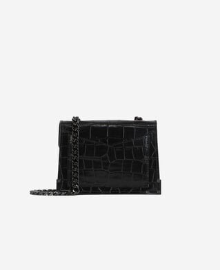 The Kooples WOMEN BLACK nano emily bag in black leather