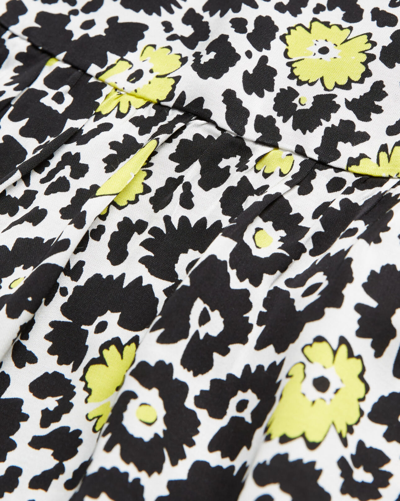 The Kooples FEMME ECRU / YELLOW jupe courte imprimée