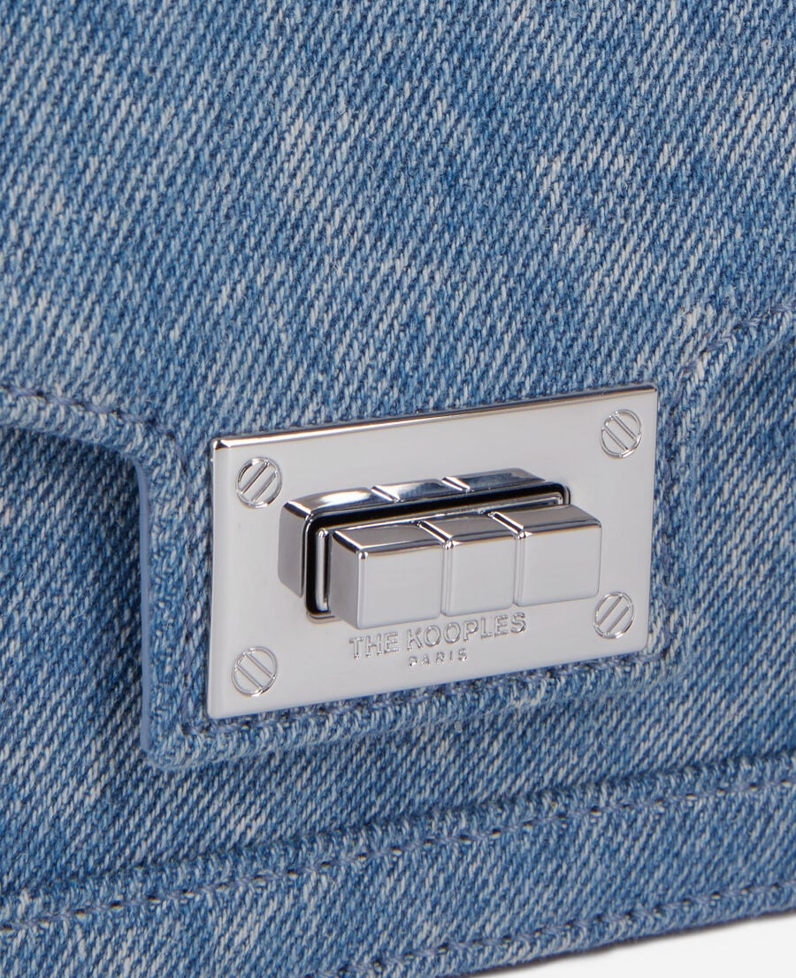 The Kooples F BLUE WASHED emily new nano blue denim bag
