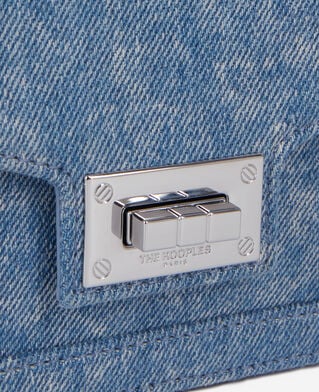 The Kooples F BLUE WASHED emily new nano blue denim bag