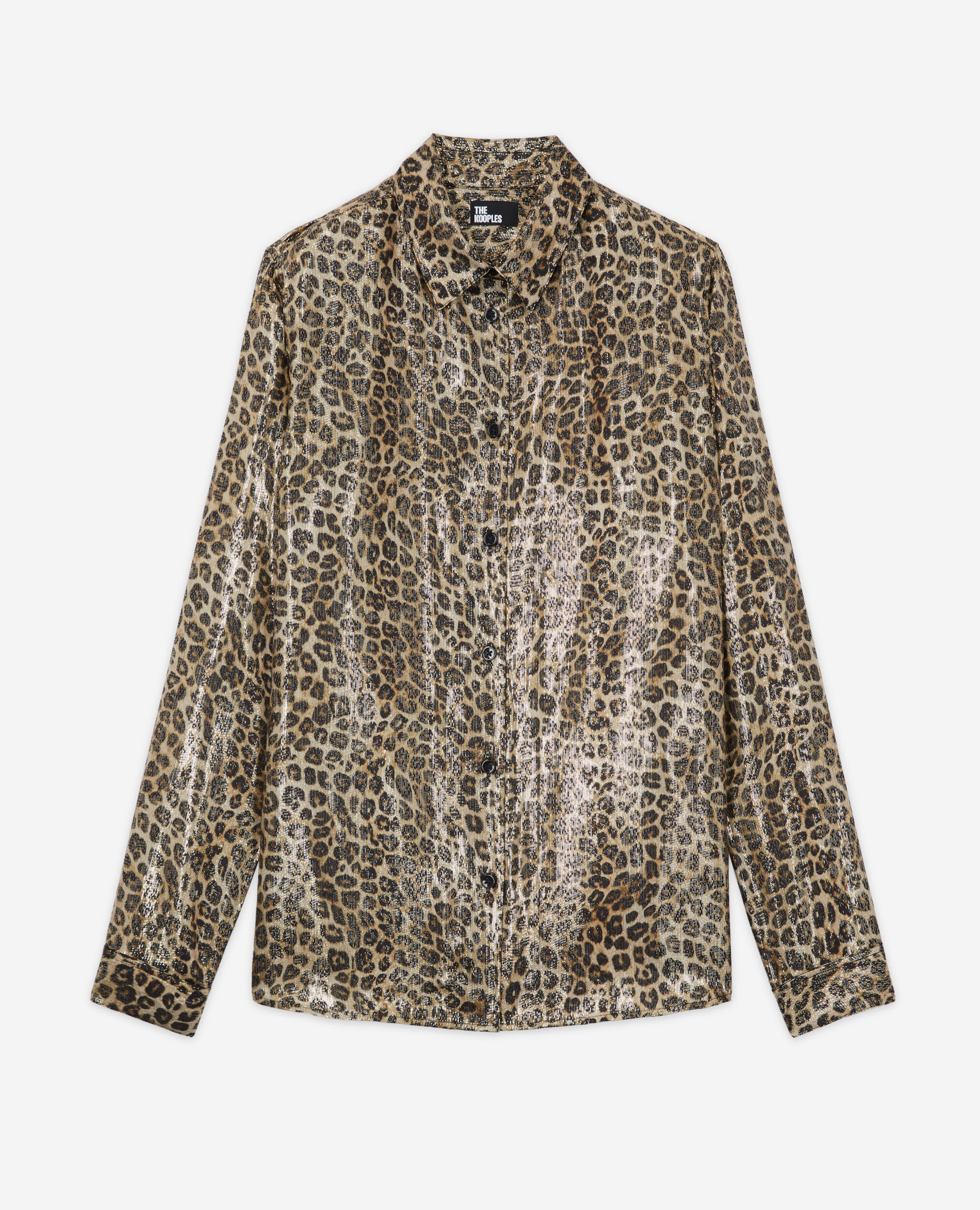 Flowing leopard-print shirt, LEOPARD, hi-res image number null