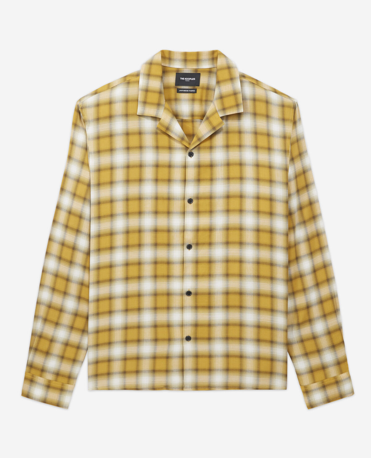 Chemise jaune a sale carreaux