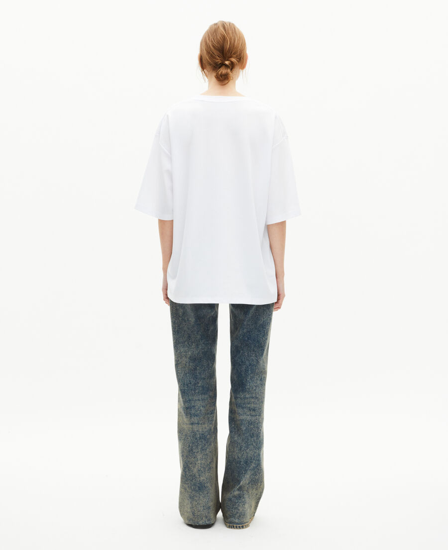 The Kooples HERREN WHITE t-shirt gemischt weit uni wei&szlig;