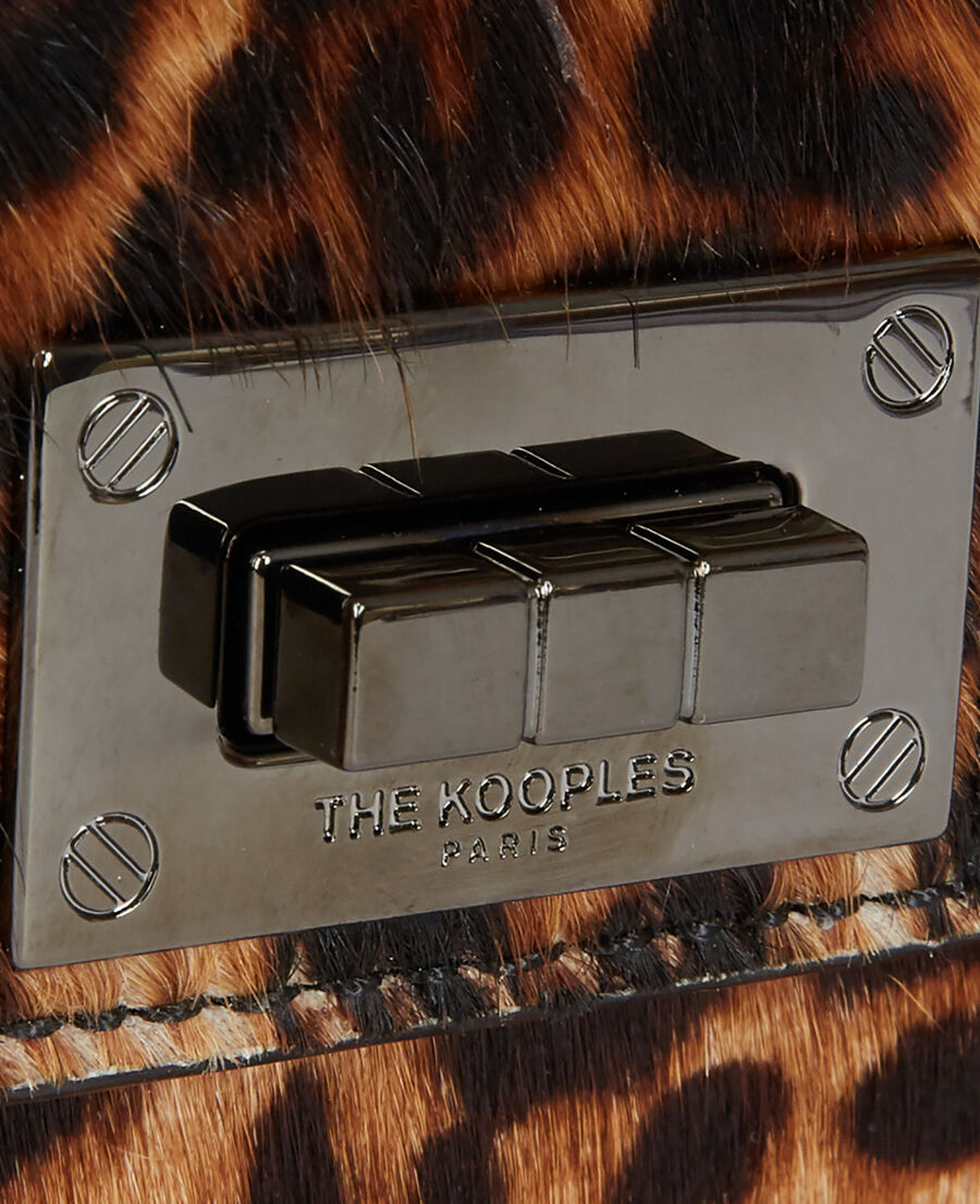 The Kooples WOMEN LEOPARD small emily bag in leopard print leather