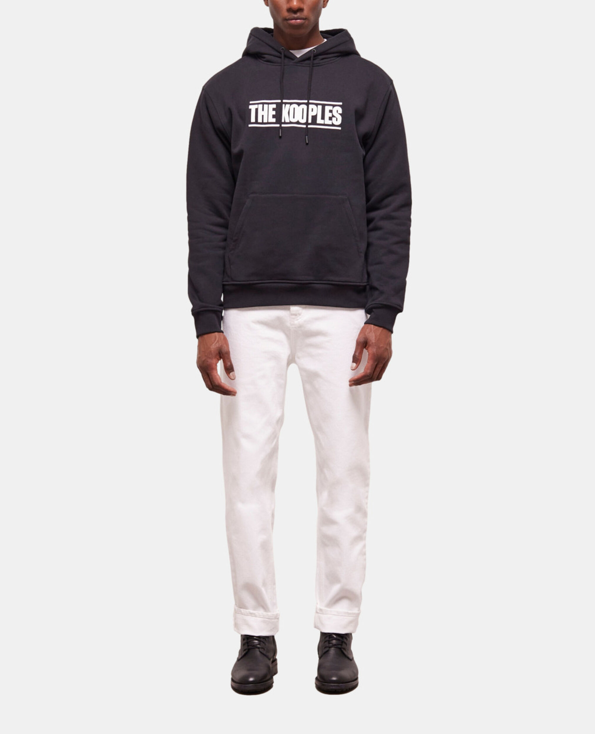 The Kooples black logo sweatshirt, BLACK, hi-res image number null