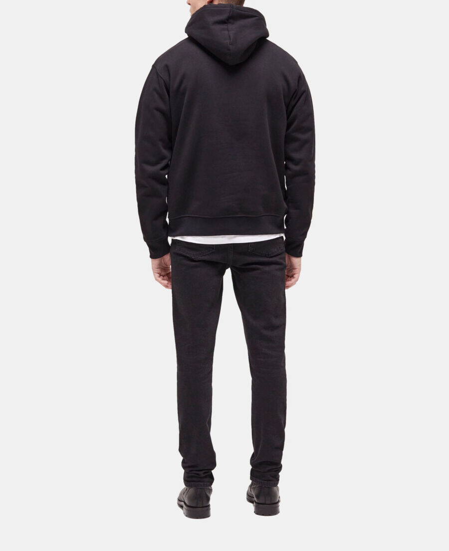 sweatshirt à capuche logo noir