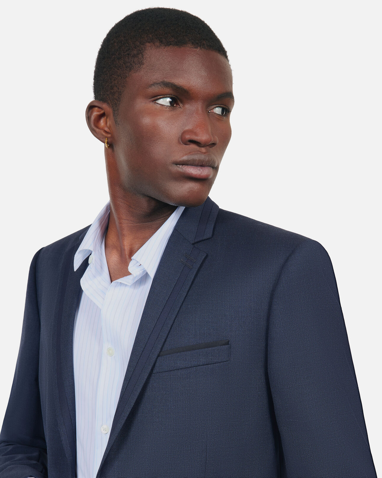 The Kooples HOMME NAVY veste de costume en laine bleu marine