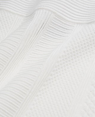 The Kooples WOMEN WHITE short white knit skirt