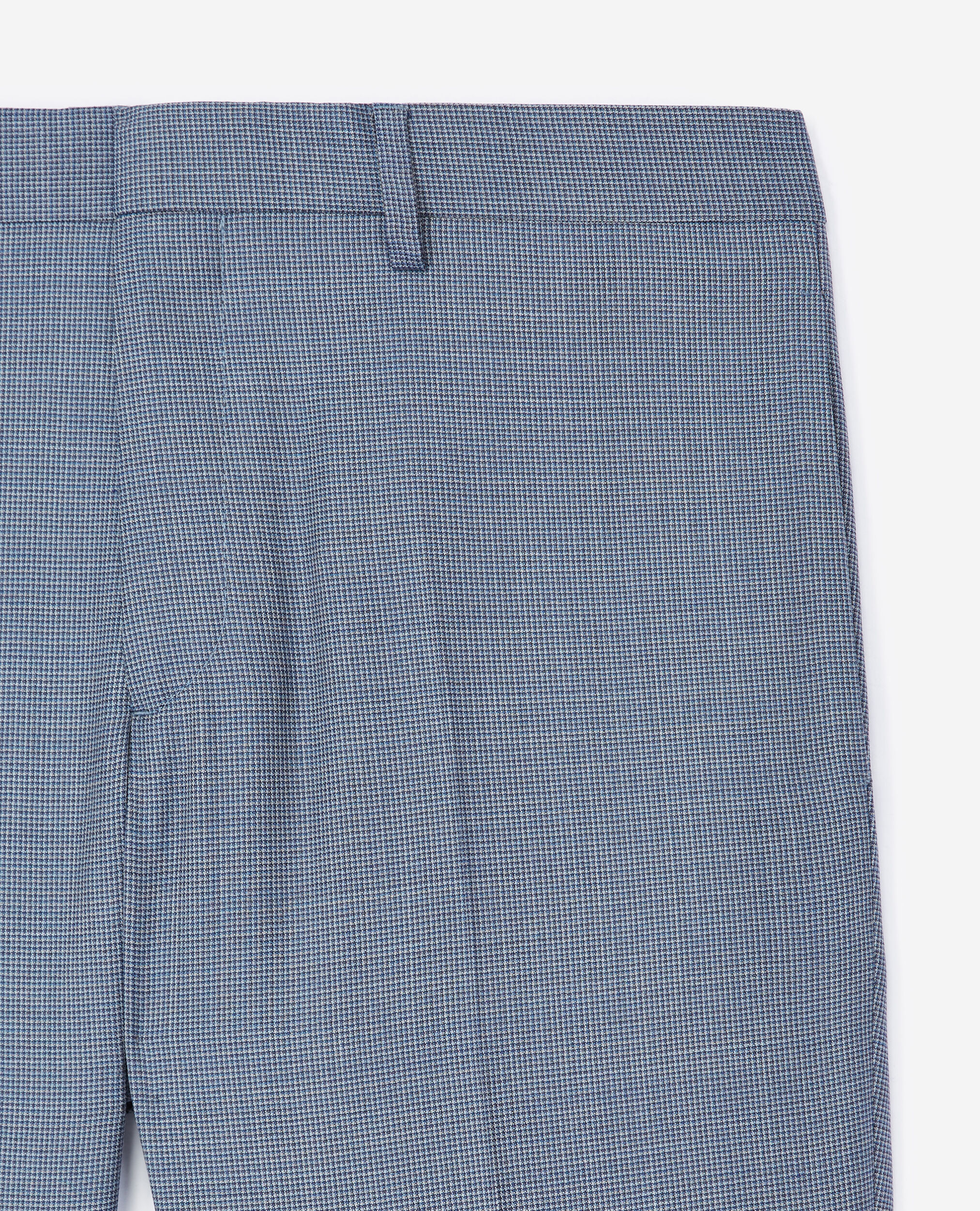Pantalon costume bleu clair à carreaux, BLUE BLACK, hi-res image number null
