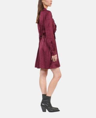 The Kooples F BURGUNDY burgundy jacquard short dress
