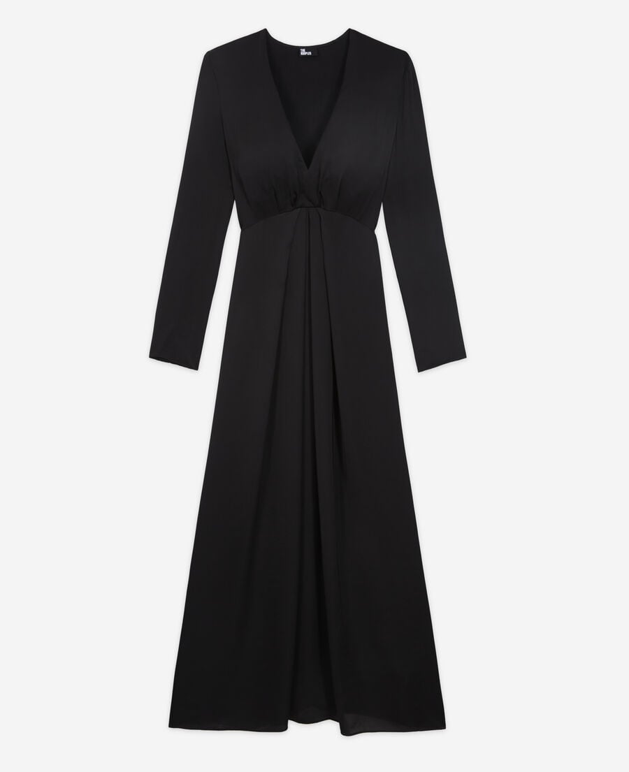 The Kooples DAMEN BLACK langes schwarzes kleid