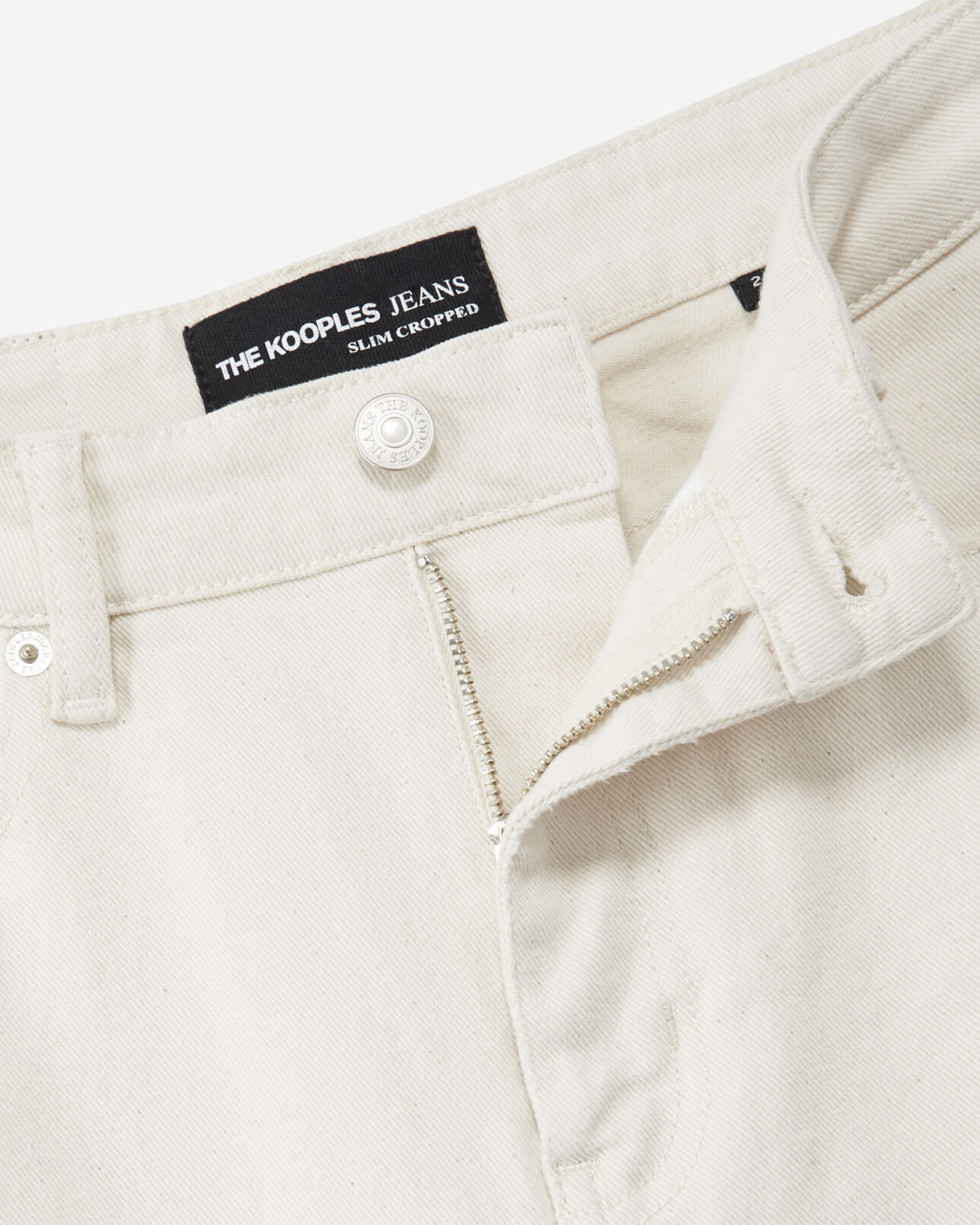 The Kooples FEMME NATURAL jean droit à bords francs
