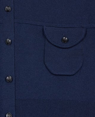 The Kooples WOMEN NAVY navy blue wool cardigan