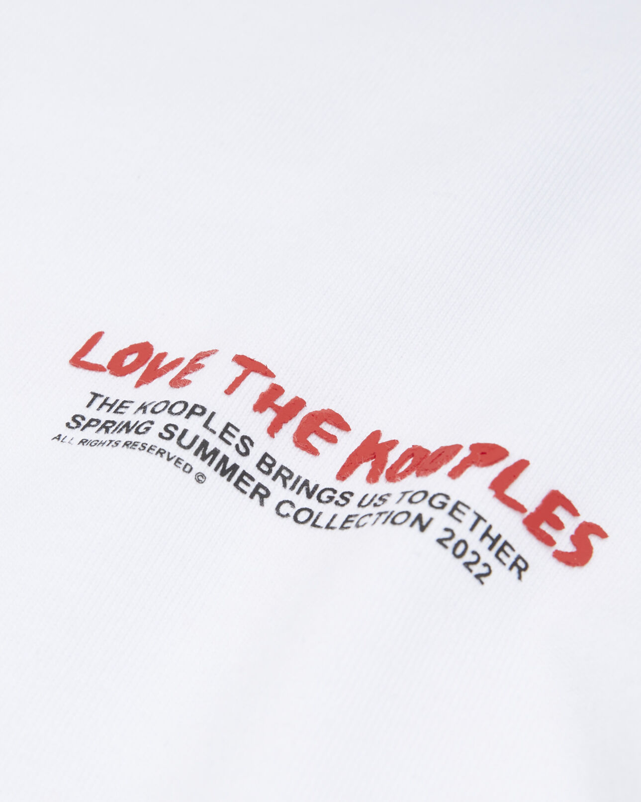 The Kooples HOMME WHITE t-shirt blanc coton love the kooples