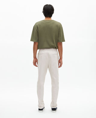 The Kooples H LIGHT GREY straight gray cotton pants