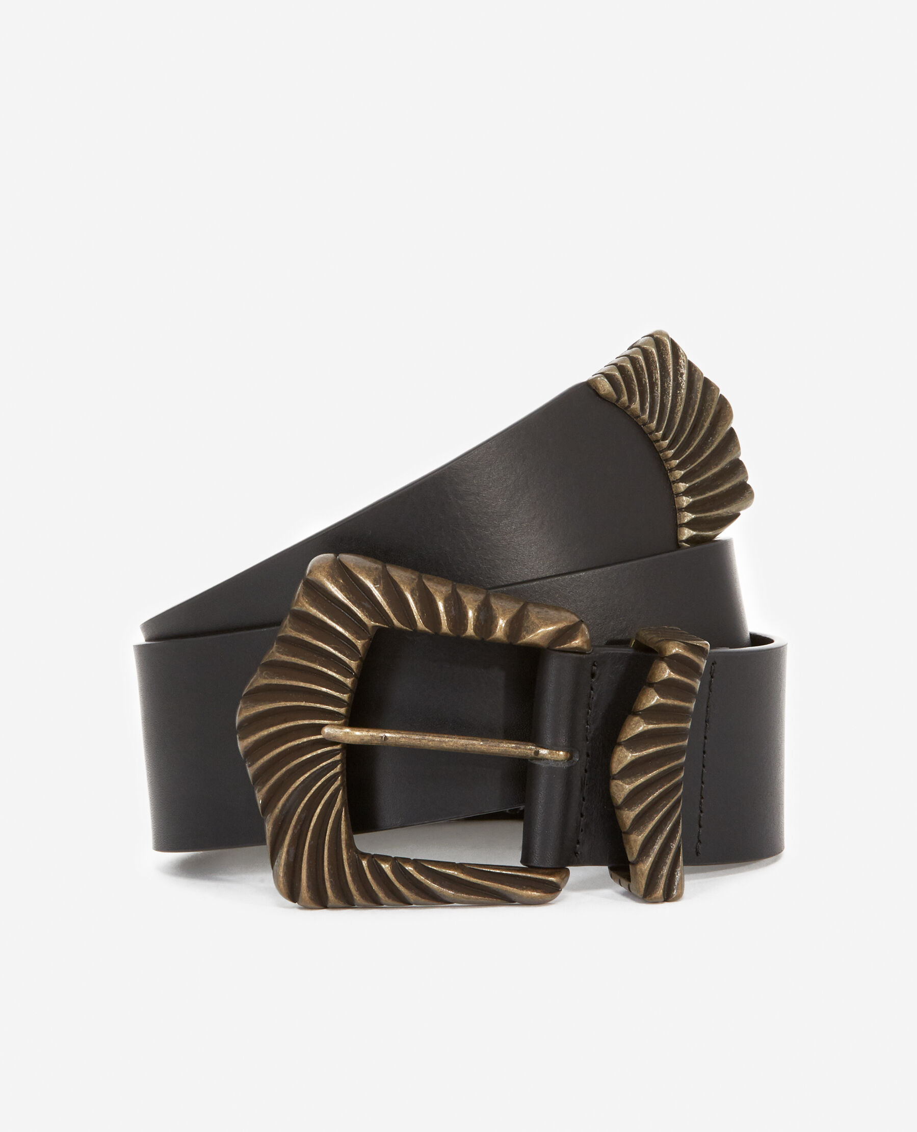 Ceinture large dorée femme online