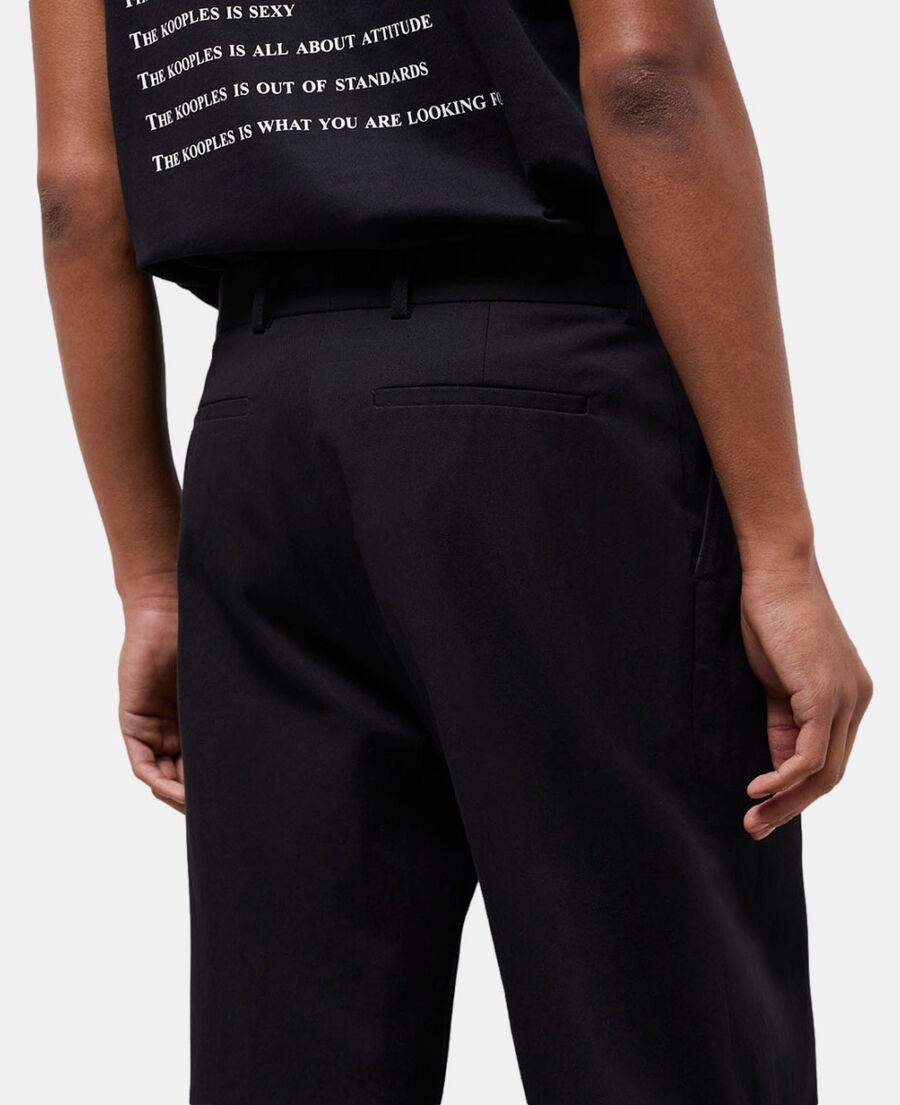 wide-leg black pants