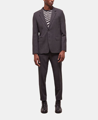 The Kooples HERREN BLACK GREY anzugjacke aus wolle