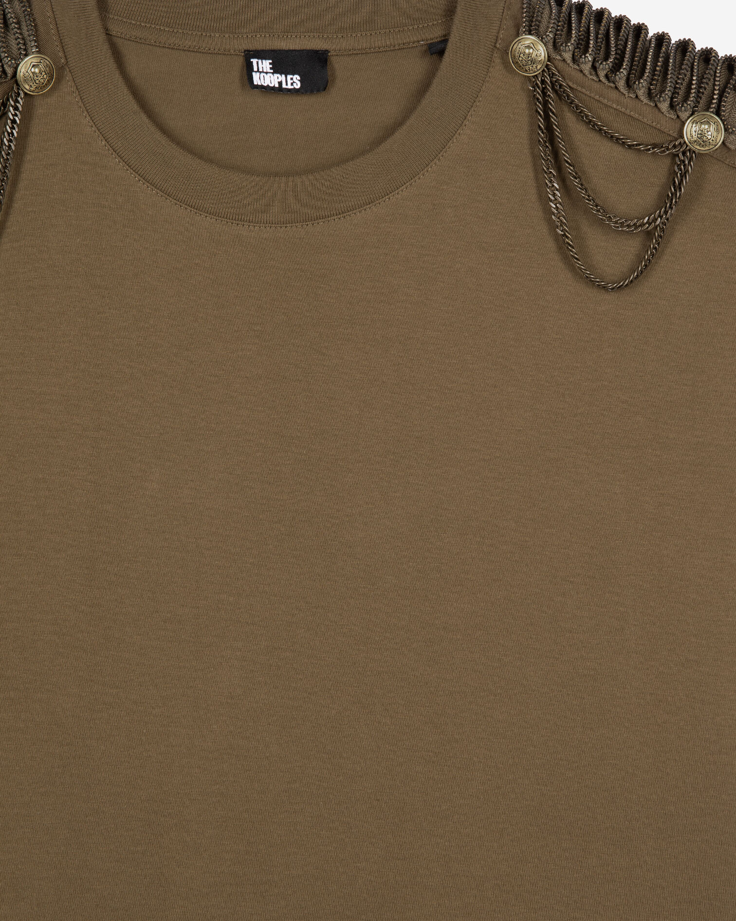 T-shirt avec chaînes kaki, KAKI, hi-res image number null