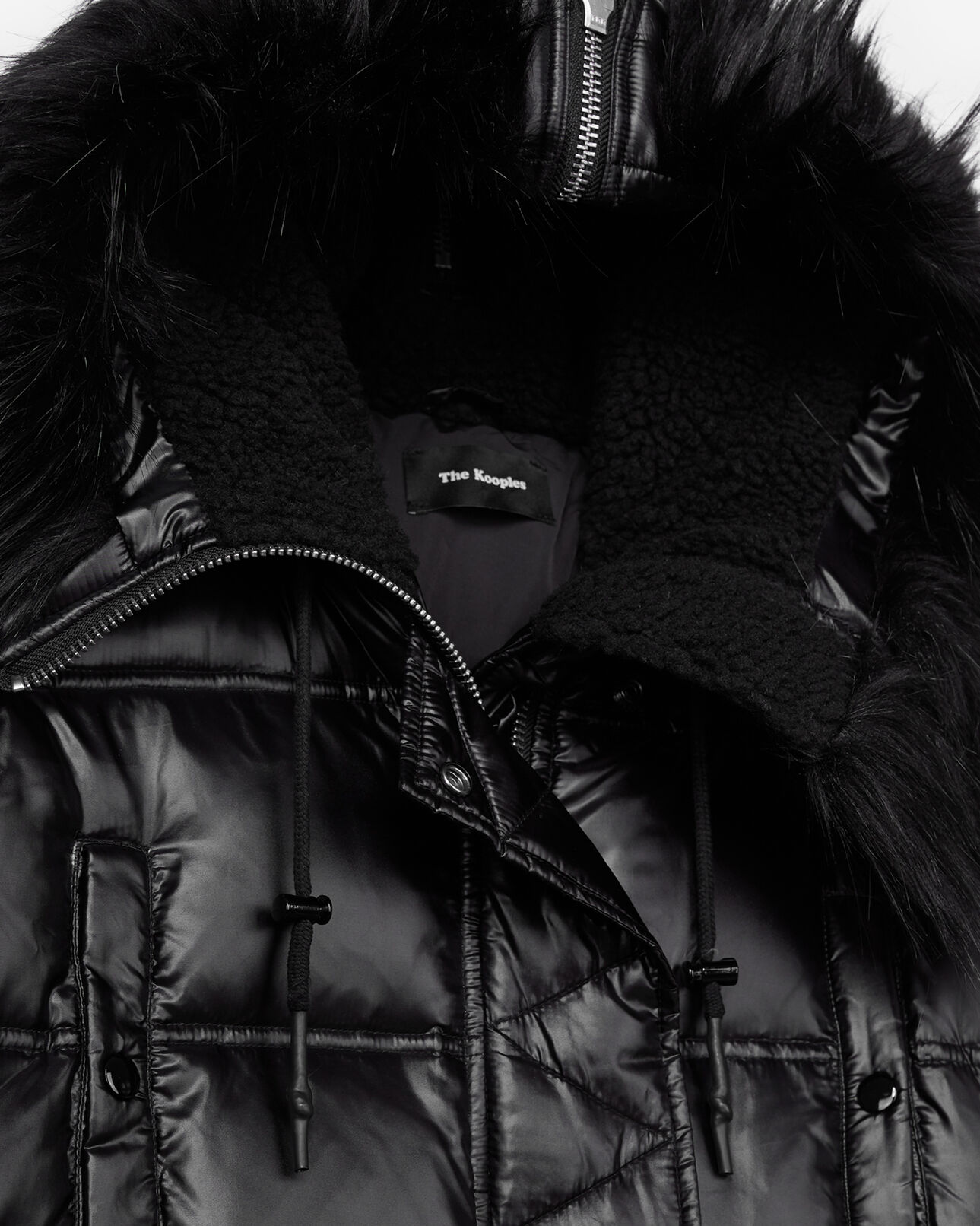 The Kooples FEMME BLACK doudoune courte noire