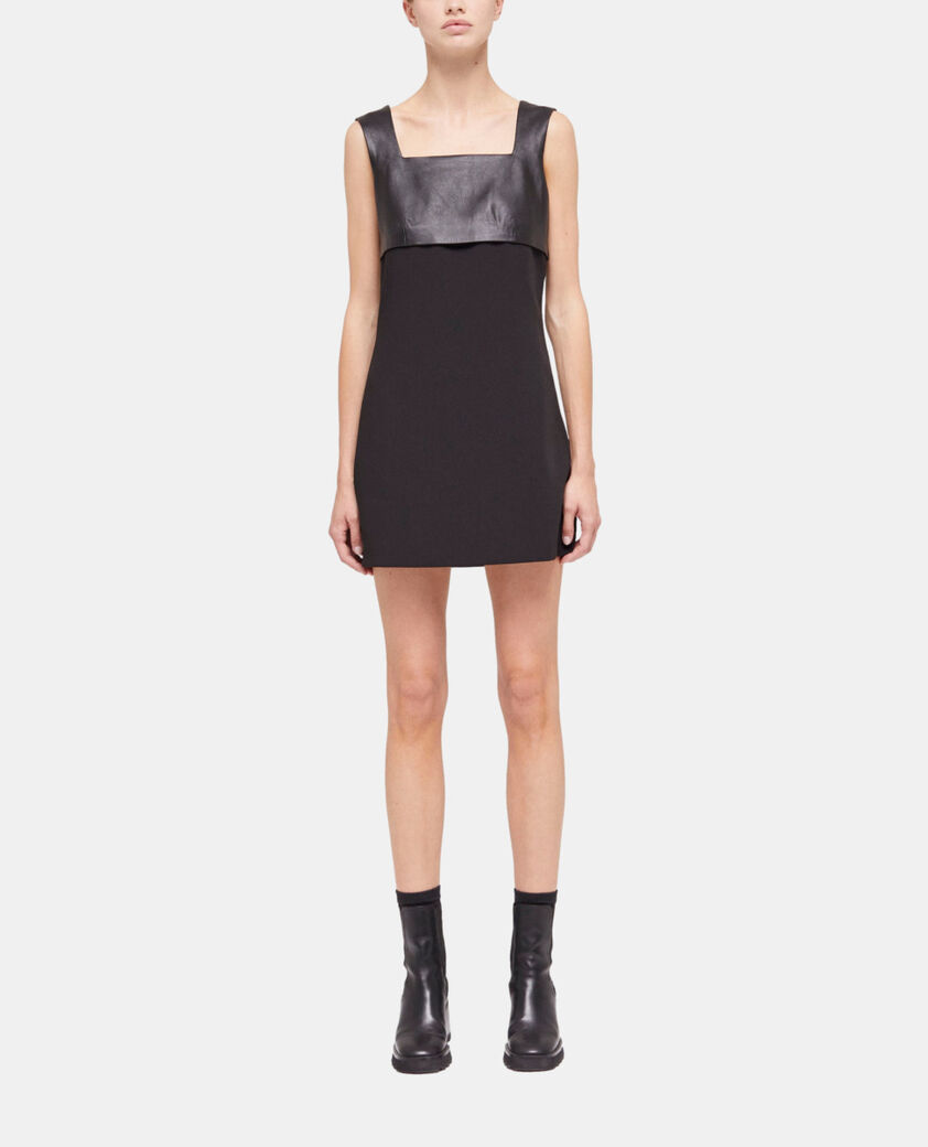 The Kooples FEMME BLACK robe courte noire