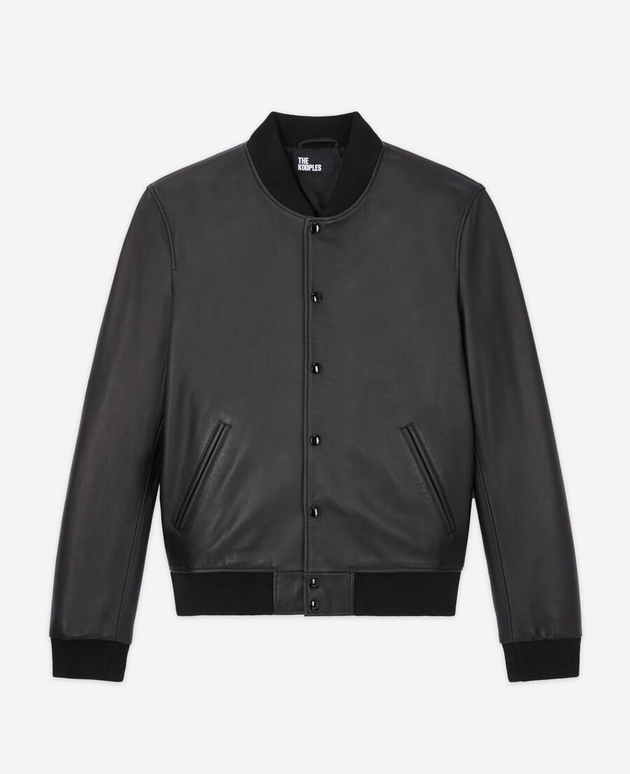 leather jacket with leopard print lining