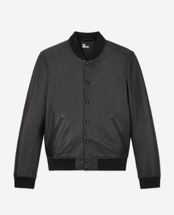 leather jacket with leopard print lining