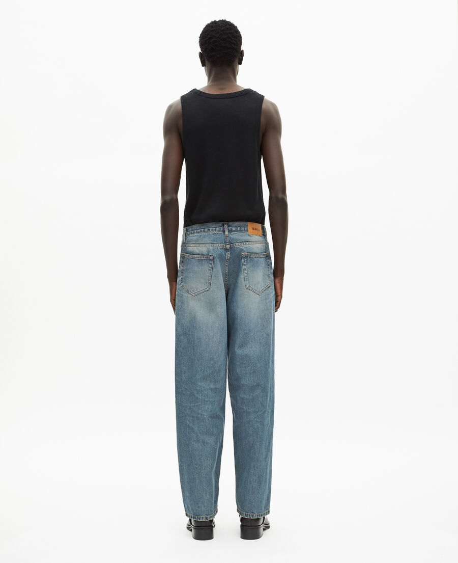 The Kooples MEN USED RAPIECE light blue straight jeans