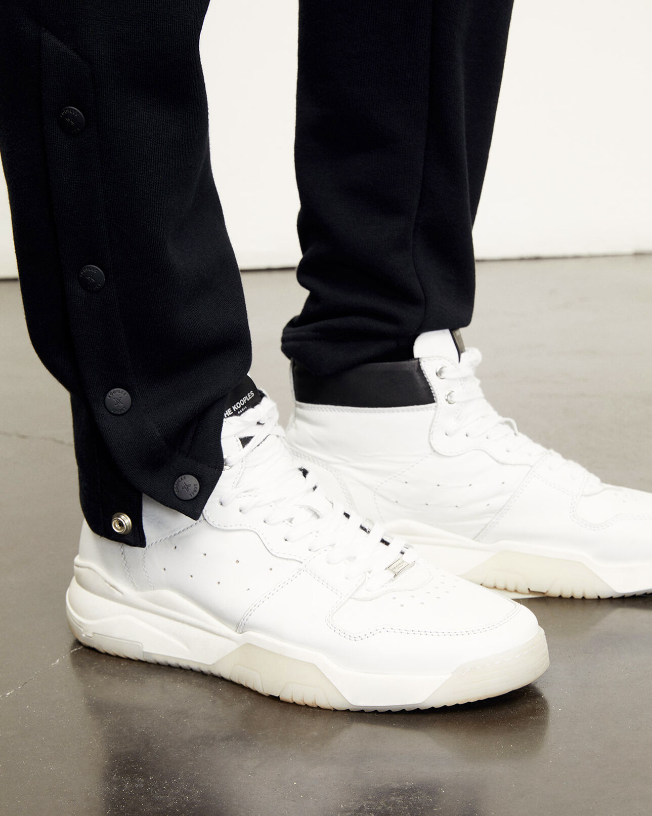 The Kooples HOMME BLACK jogging noir à logo tête de mort