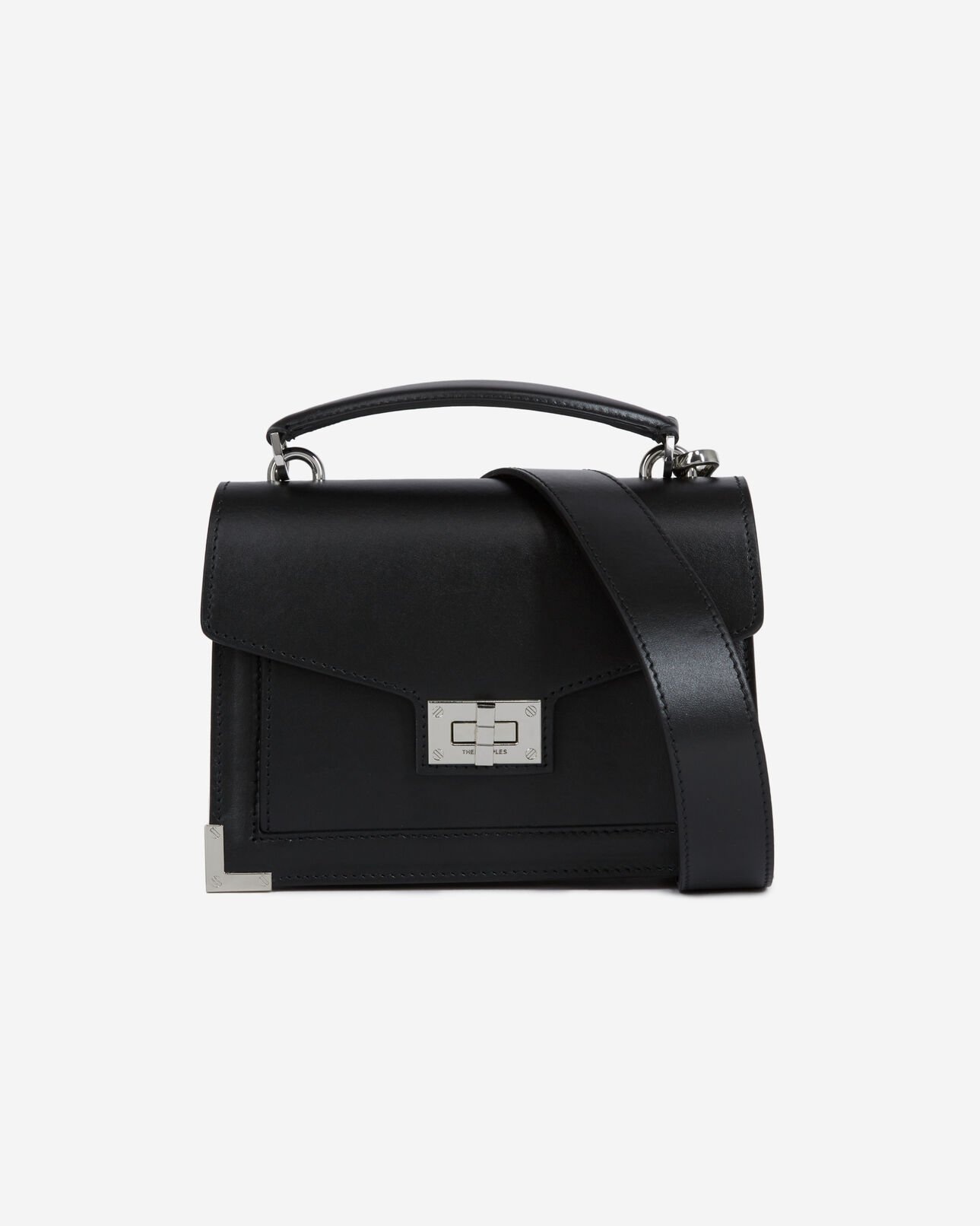The Kooples DAMEN BLACK STONE schwarze kleine handtasche emily