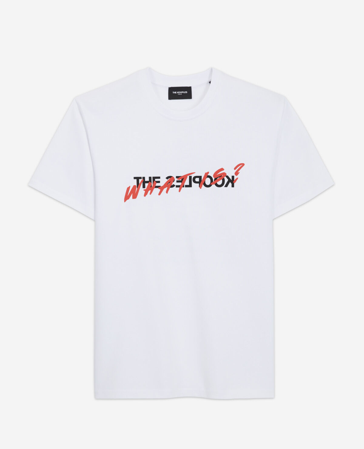 White cotton T shirt What is motif The Kooples