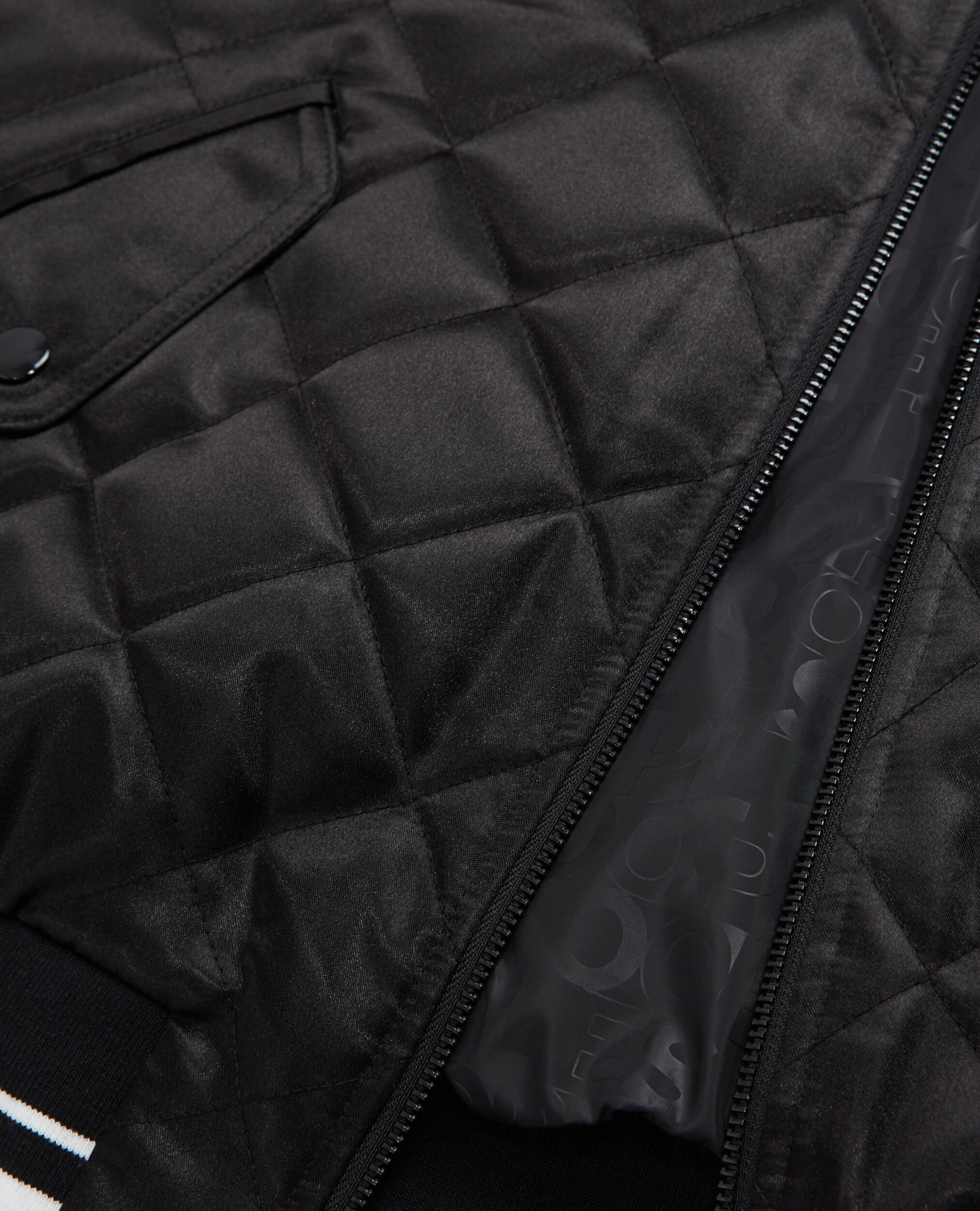 Blouson brodé noir, BLACK, hi-res image number null