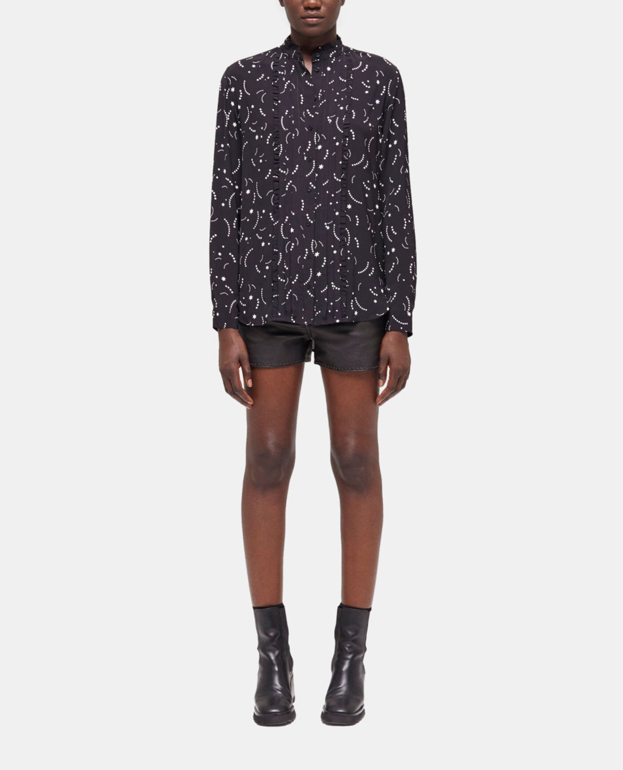 Chemise imprimée, BLACK WHITE, hi-res image number null