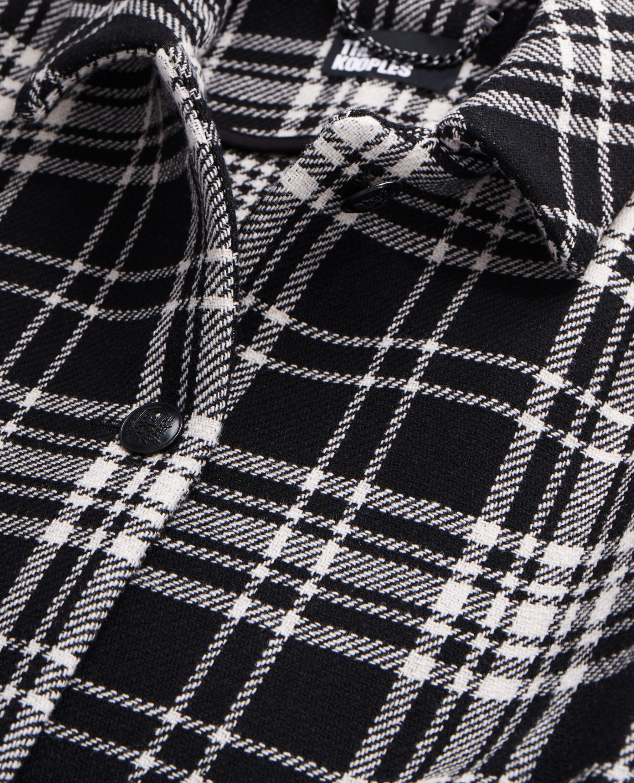 Wool checkered online coat
