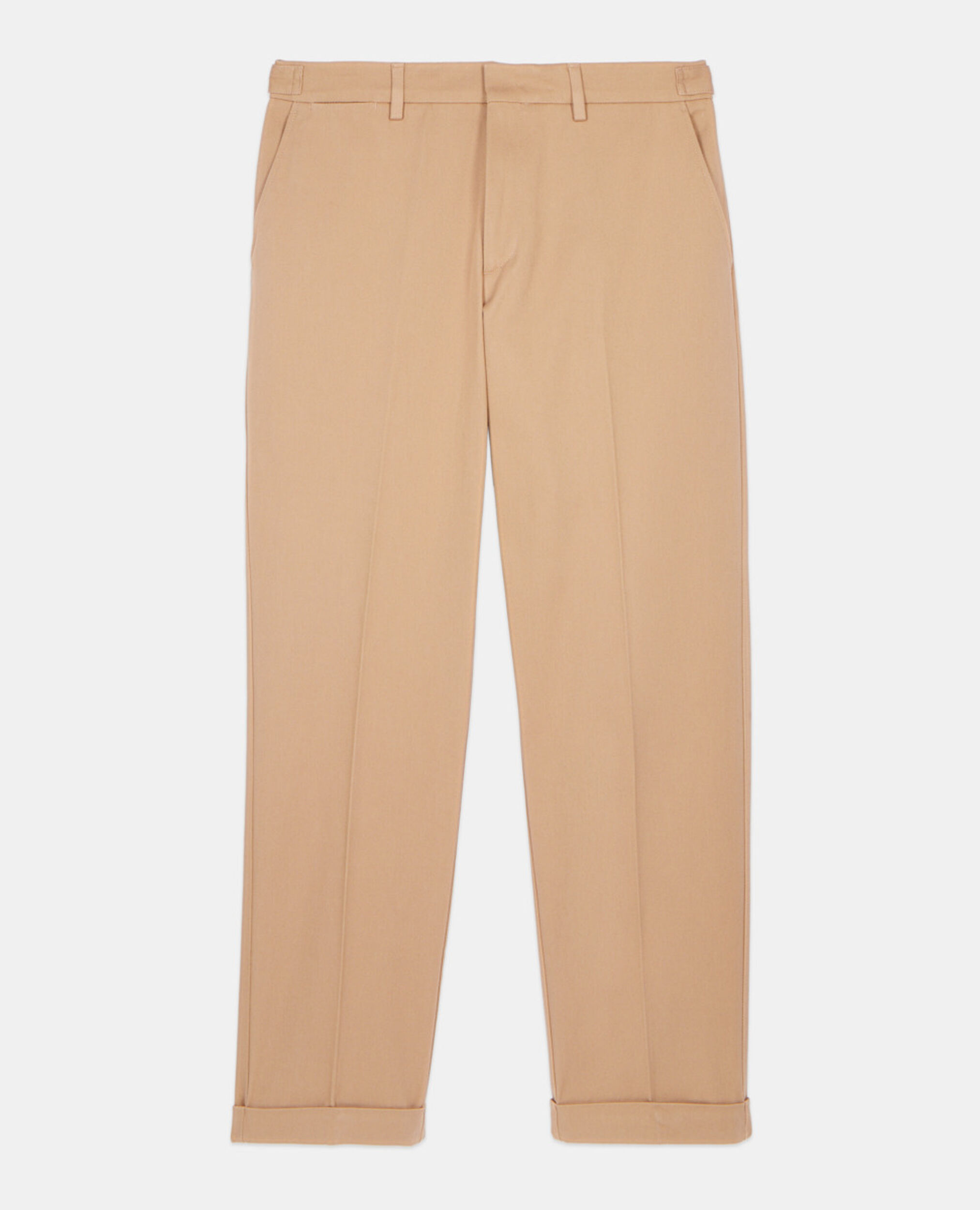 Camel cotton trousers, CAMEL, hi-res image number null