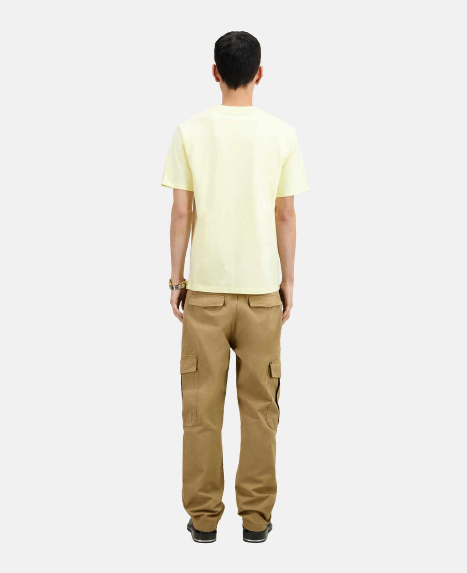 The Kooples MEN LIGHT YELLOW yellow live fast t-shirt