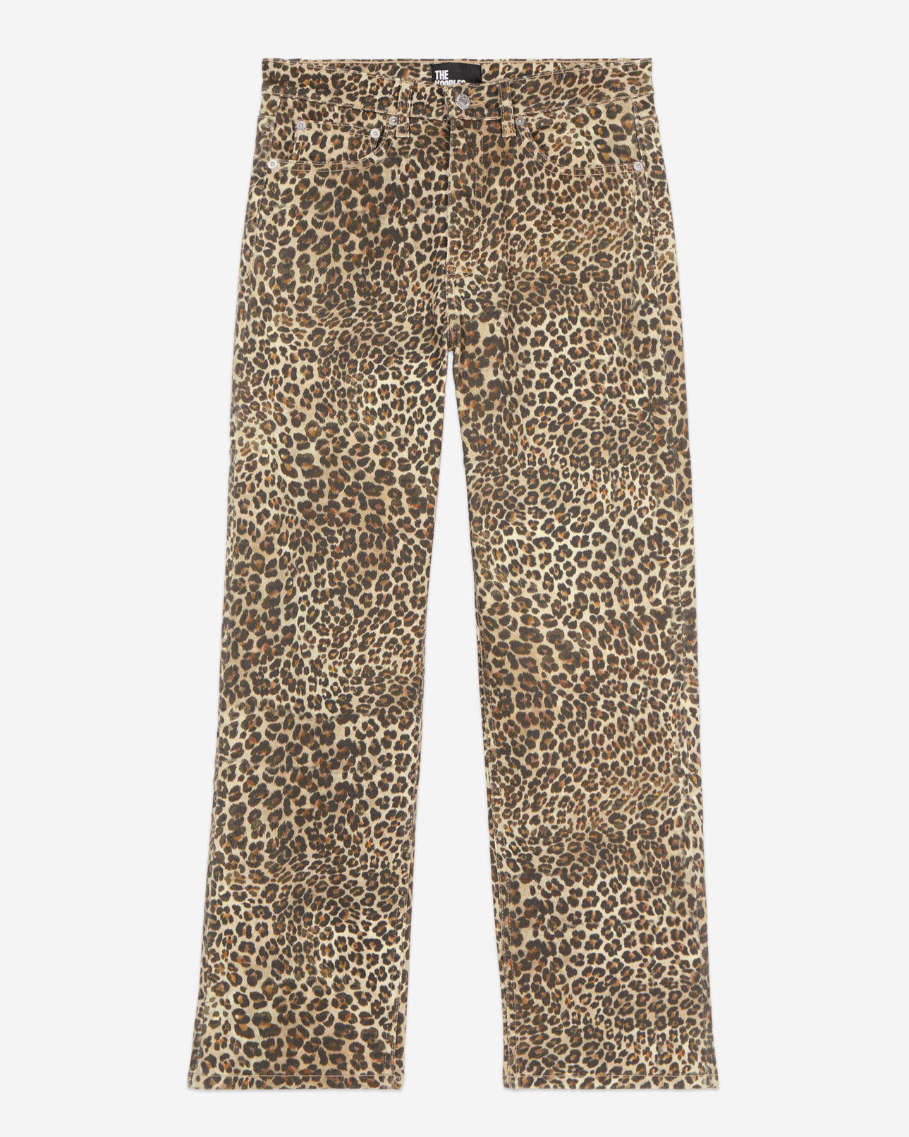 The Kooples FEMME CHOCOLATE jean boyfriend imprimé léopard