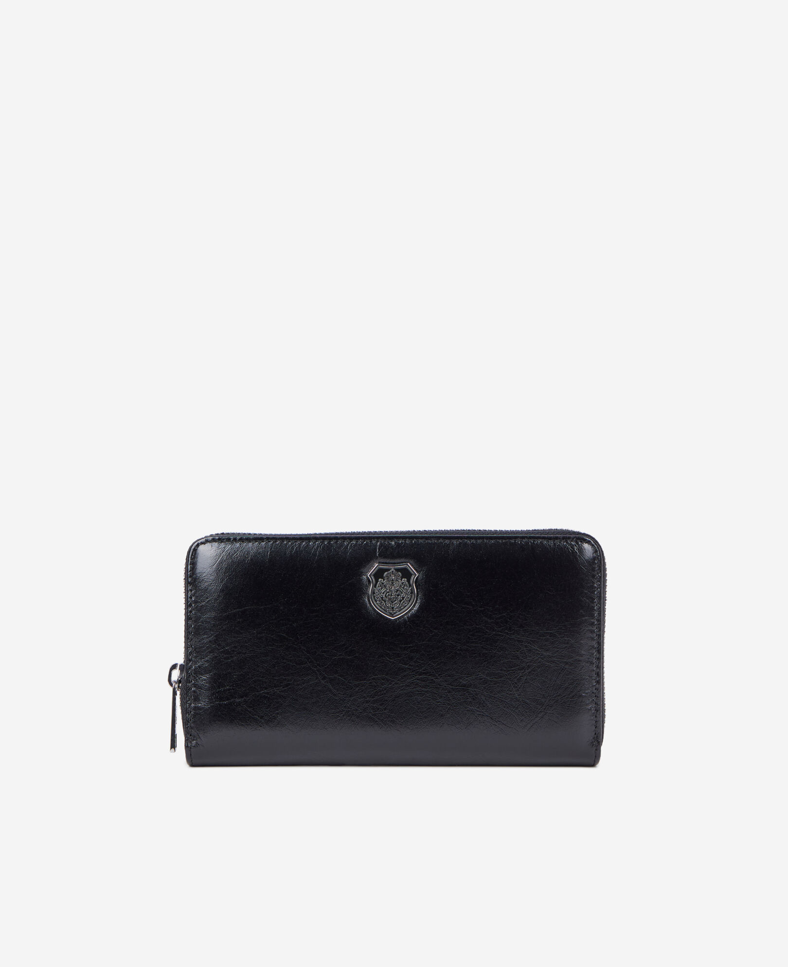 The Kooples M BLACK black leather blazon wallet