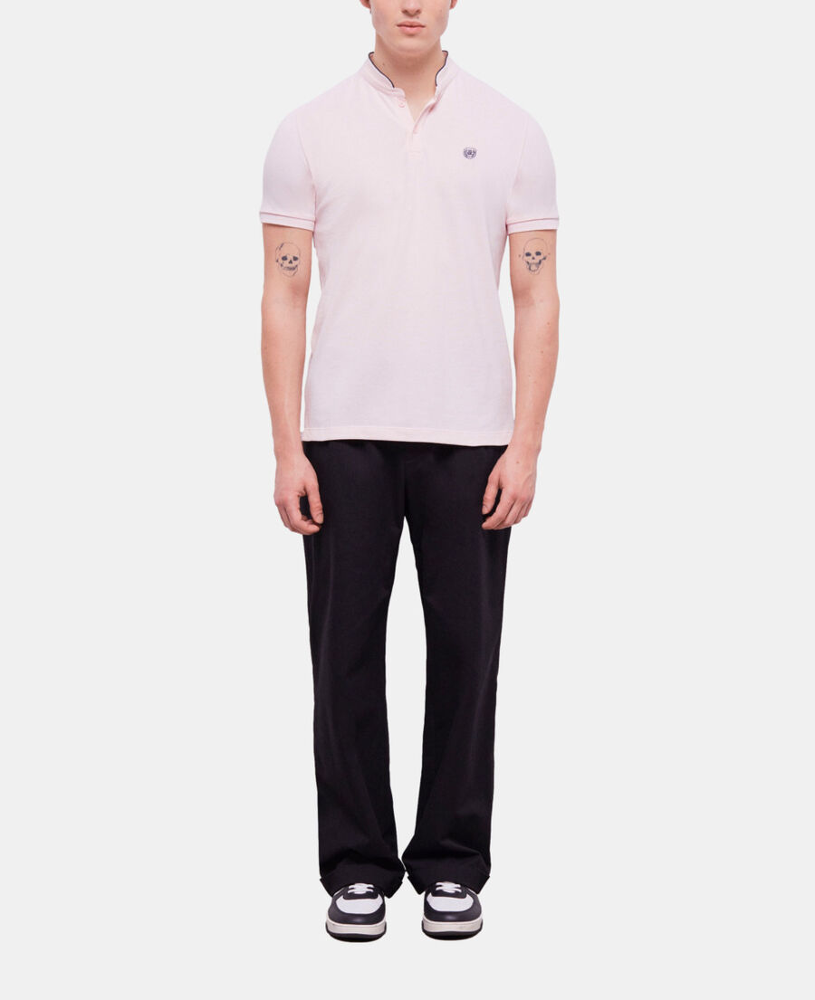 The Kooples H PINK  pink officer collar polo shirt